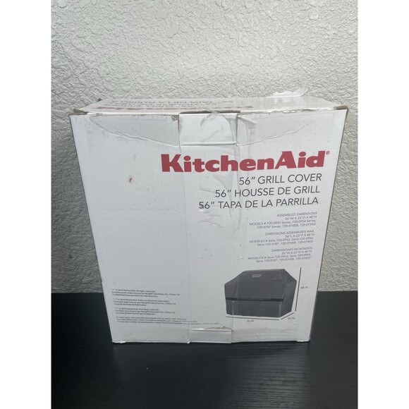 KitchenAid 700-0745A 56-inch x 23-inch Gas Grill Cover, Grey - Picture 6 of 8